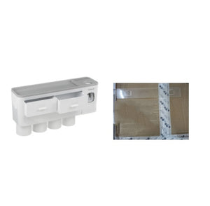 Magnetic toothbrush holder, drawer rack, toothpaste squeezer, toiletry set.