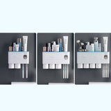 Magnetic toothbrush holder, drawer rack, toothpaste squeezer, toiletry set.