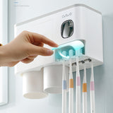 Magnetic toothbrush holder, drawer rack, toothpaste squeezer, toiletry set.