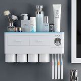 Magnetic toothbrush holder, drawer rack, toothpaste squeezer, toiletry set.