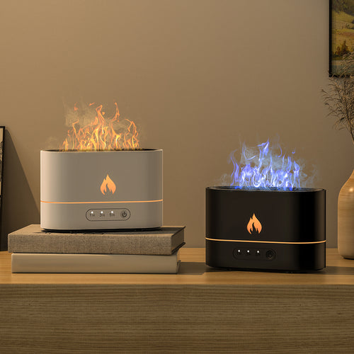 Silent flame aromatherapy machine, humidifier, atmosphere light, home decor.